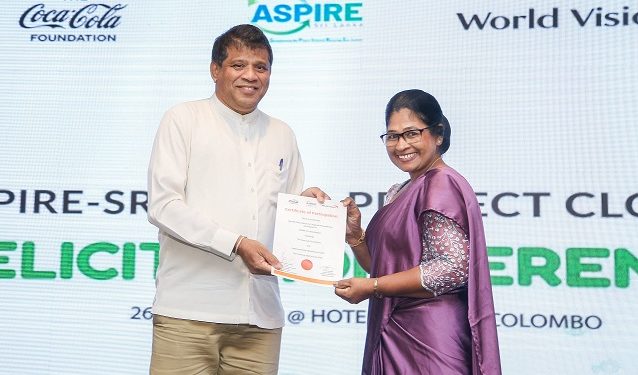 කොකා-කෝලා පදනම සහ වර්ල්ඩ් විෂන් ලංකා එක්ව ශ්‍රී ලංකාවේ ප්ලාස්ටික් අපද්‍රව්‍ය එකතු කරන්නන් හා ප්‍රතිචක්‍රීයකරණය වෙනුවෙන් ක්‍රියාත්මක කළ ASPIRE ව්‍යාපෘතිය සාර්ථකව අවසන් වෙයි