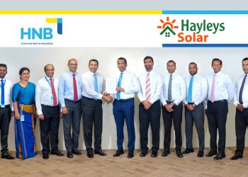 පුනර්ජනනීය බලශක්ති විසඳුම් සඳහා නම්‍යශීලී මූල්‍ය පහසුකම් ලබාදීම වෙනුවෙන් HNB, Hayleys Solar සමඟ එක් වෙයි