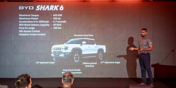 BYD ශ්‍රී ලංකාවේ ප්‍රථම Plug-In Hybrid Pickup ට්‍රක් රථය SHARK 6 එළිදක්වයි