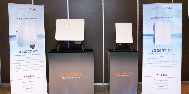 E.B. Creasy Solar இலங்கையில் நிகலபேறான வலுவுக்ைாை SUNGROW Solar Inverter ைகை இலங்கையில் அறிமுைம் செய்துள்ைது